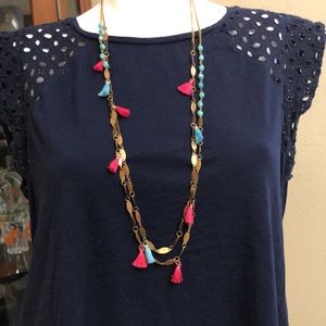 Anna & Ava tassel necklace